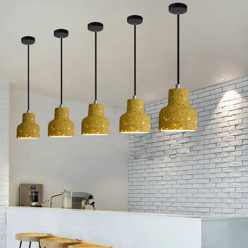 Hanglamp Terrazzo Cement Eettafel Verlichting Industrieel Design Pendellamp E26 E27 Fitting Noordse Stijl