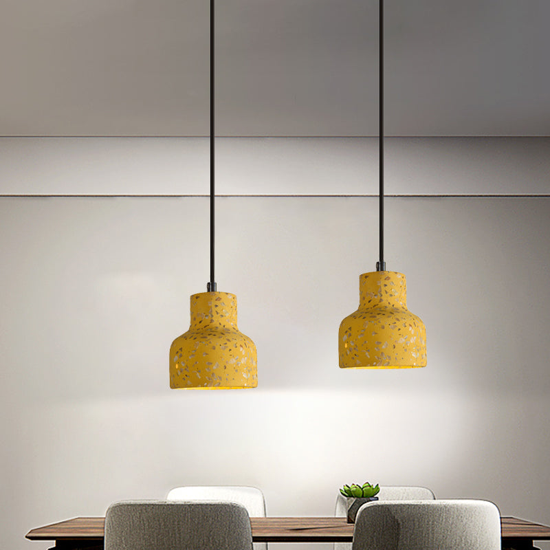 Hanglamp Terrazzo Cement Eettafel Verlichting Industrieel Design Pendellamp E26 E27 Fitting Noordse Stijl