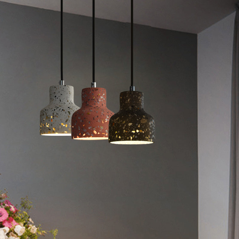 Hanglamp Terrazzo Cement Eettafel Verlichting Industrieel Design Pendellamp E26 E27 Fitting Noordse Stijl