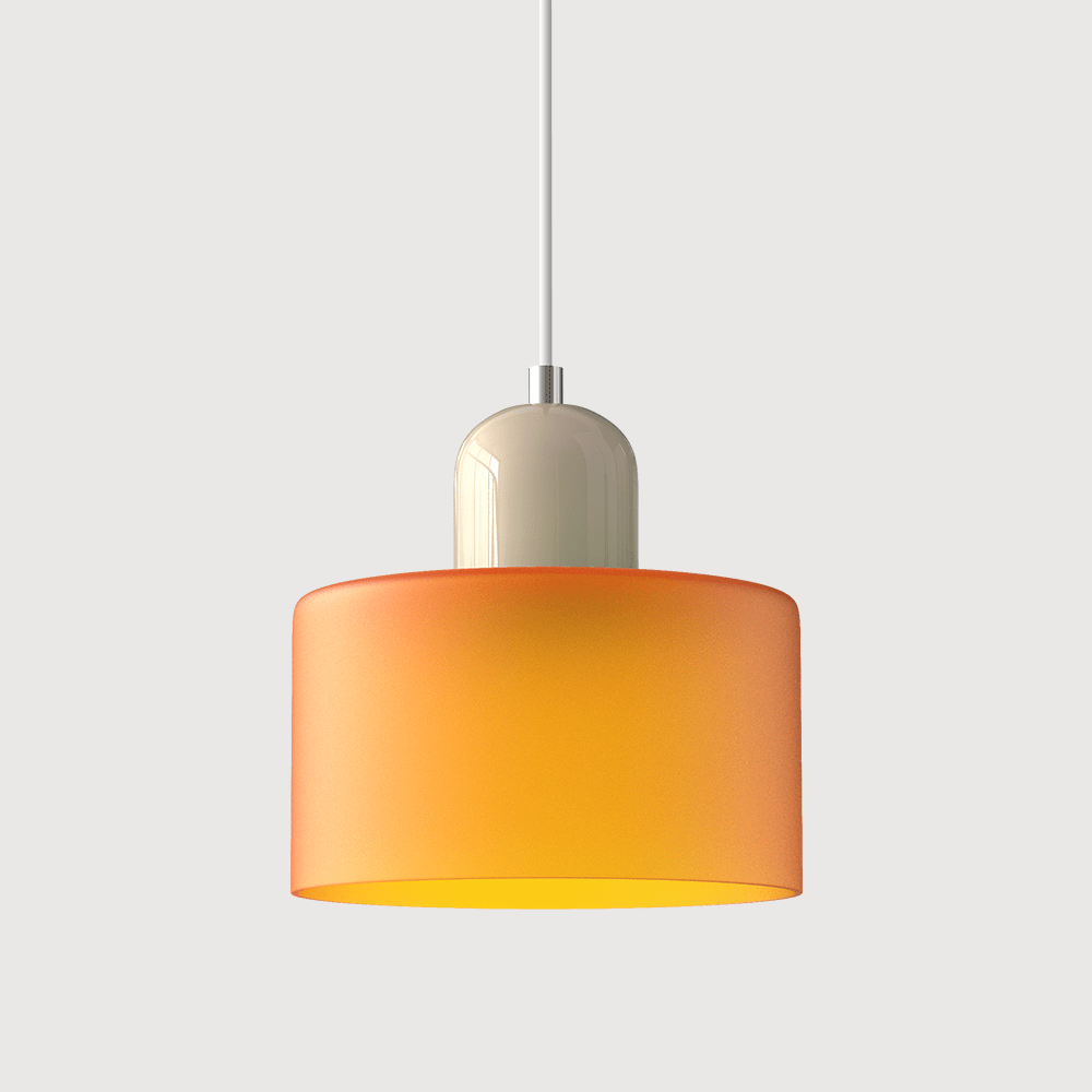 Glazen Hanglamp Bauhaus-Stijl Handgeweven Afwerking Eetkamer Woonkamer