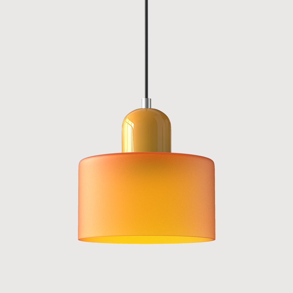 KORA Glazen Hanglamp | Bauhaus-Design Geometrisch Licht | Verstelbaar | E27 | Scandinavisch Interieur Verlichting