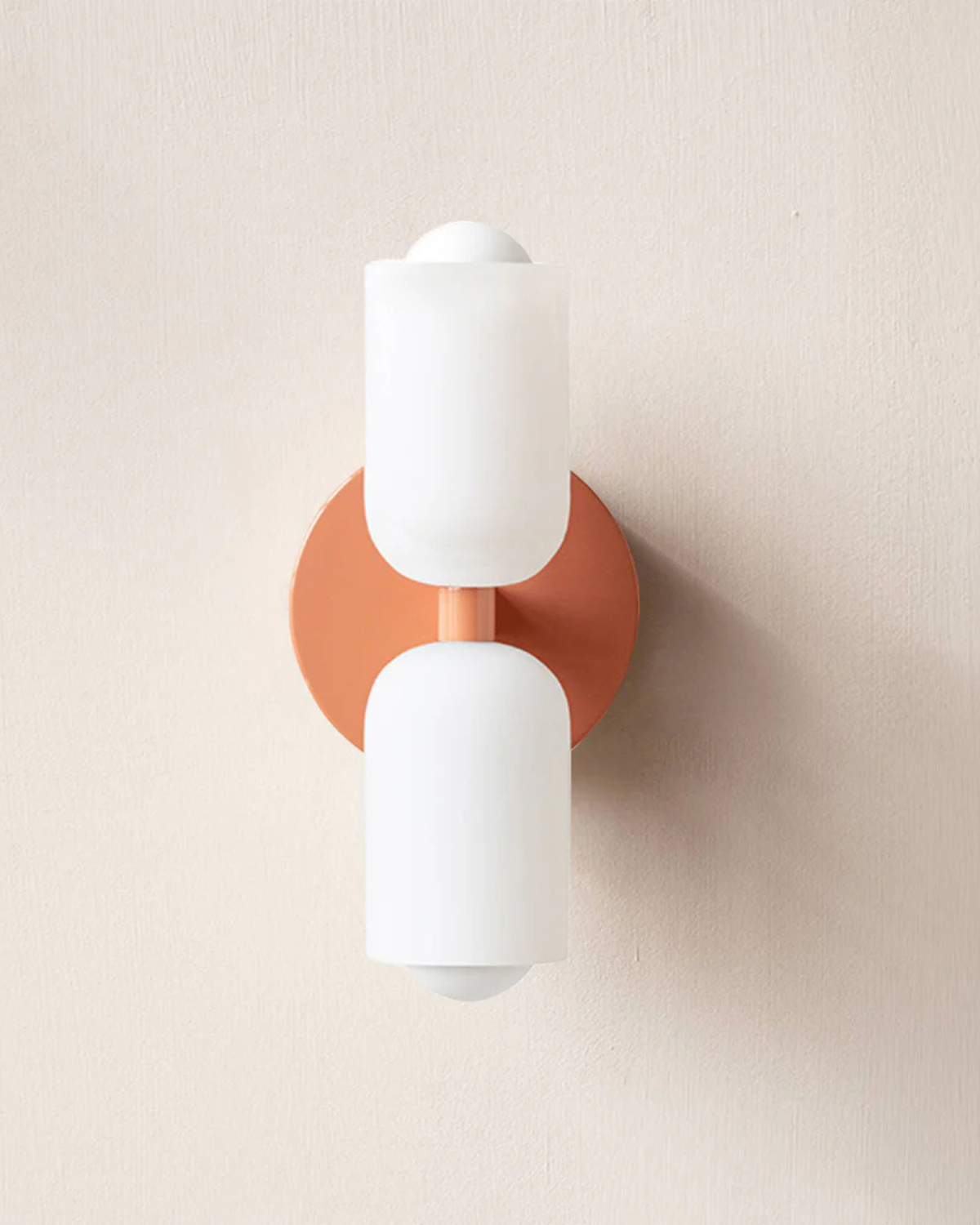 Wandlamp met Dubbele Glazen Kappen voor Slaapkamer en Woonkamer - E27 Wandverlichting