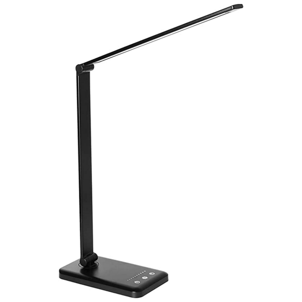 Dimbare LED Bureaulamp met Oplaadpoort 5 Lichtstanden Touch Bediening Flexibele Verstelbare Tafellamp