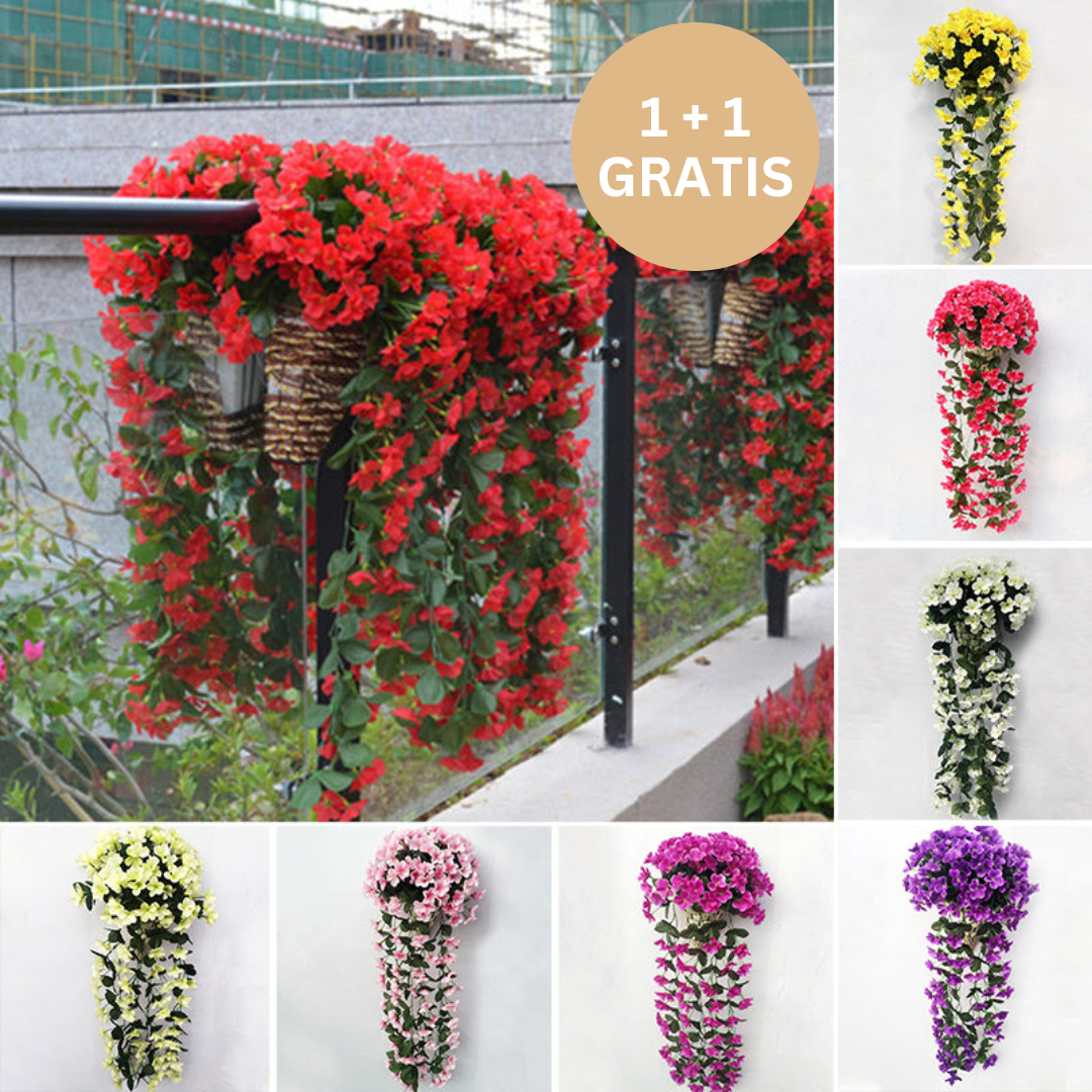 Kunstorchidee Boeket Hangend 70 cm - Levenslange Bloempracht Zonder Verzorging