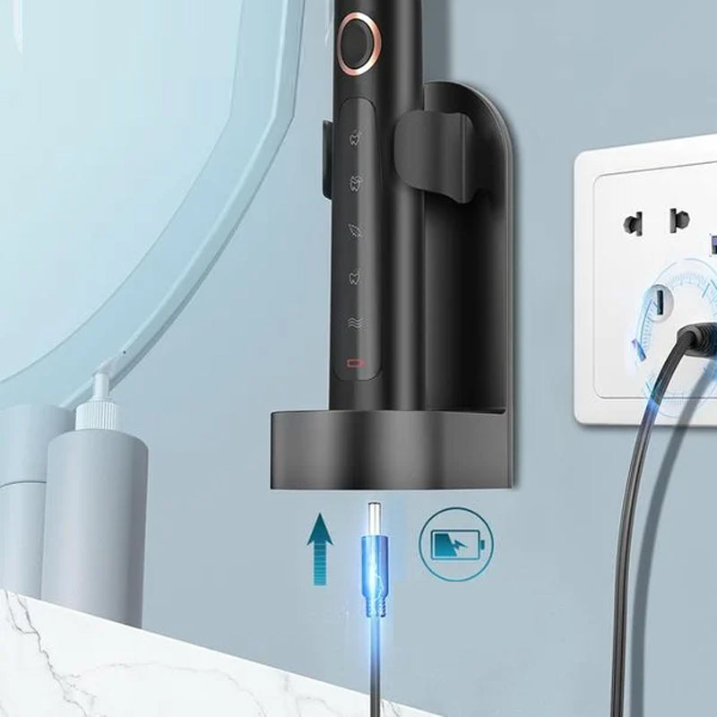 Elektrische Tandenborstel 40.000 Trillingen 6 Poetsmodi IPX7 Waterbestendig Timer Oplaadbaar Wit Zwart Roze
