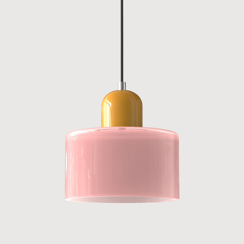 Glazen Hanglamp Bauhaus-Stijl Handgeweven Afwerking Eetkamer Woonkamer