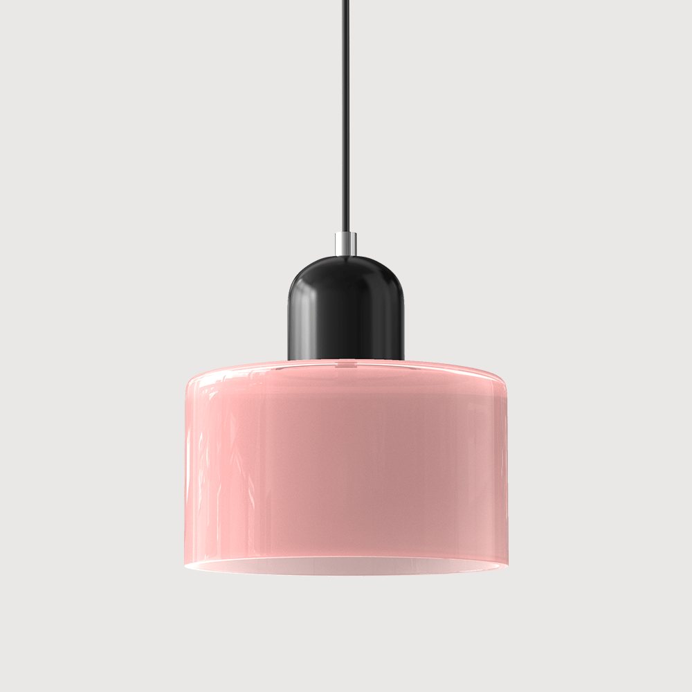 Glazen Hanglamp Bauhaus-Stijl Handgeweven Afwerking Eetkamer Woonkamer