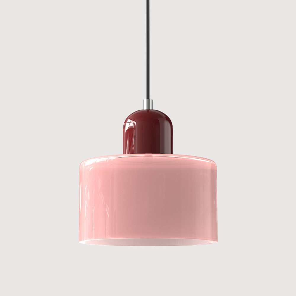 KORA Glazen Hanglamp | Bauhaus-Design Geometrisch Licht | Verstelbaar | E27 | Scandinavisch Interieur Verlichting