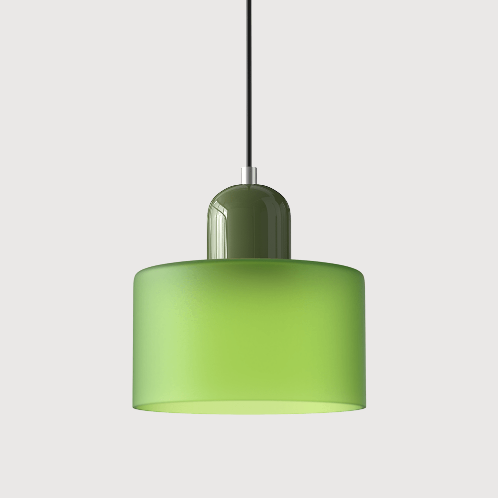 Glazen Hanglamp Bauhaus-Stijl Handgeweven Afwerking Eetkamer Woonkamer