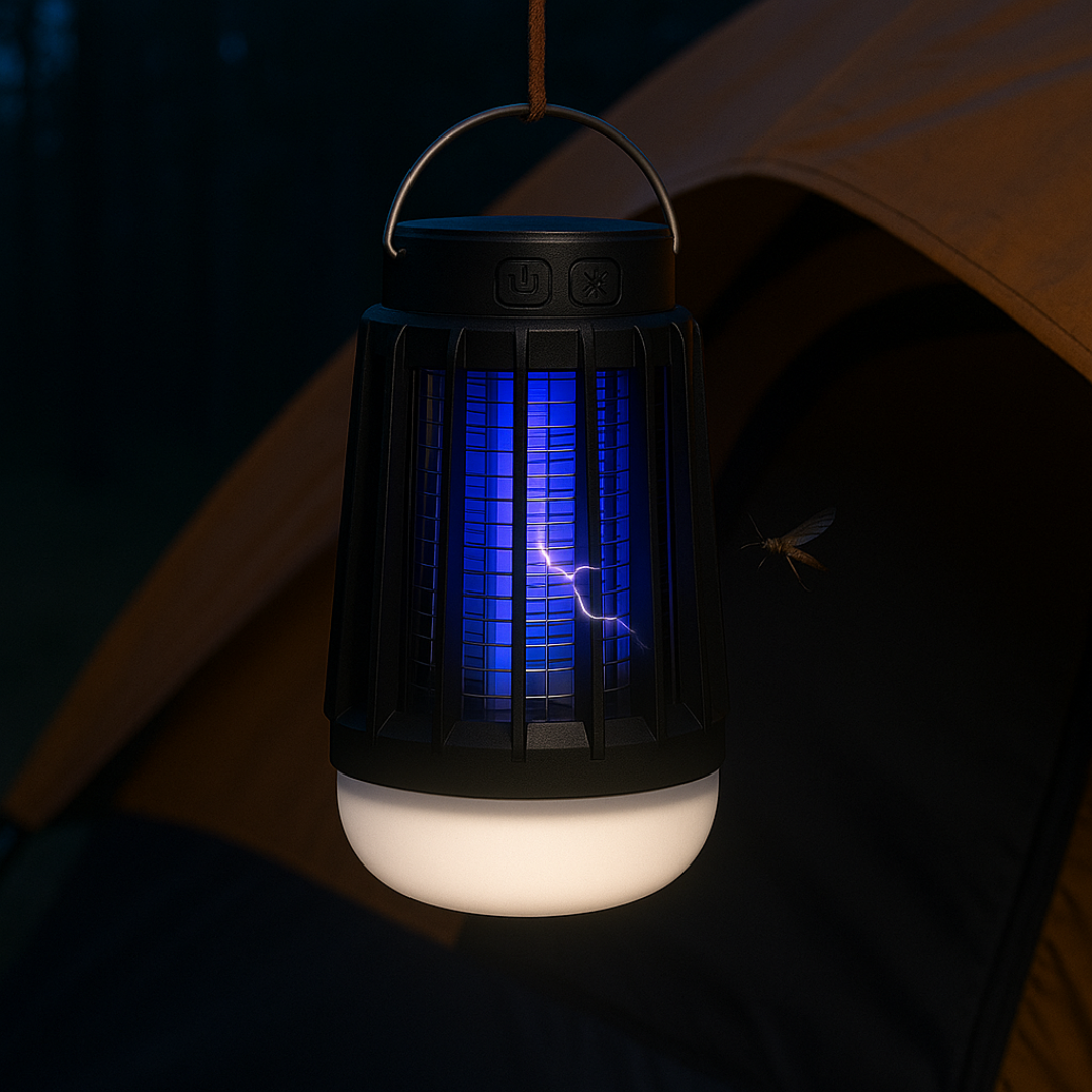 Solar Insectenlamp met UV-Licht en Campingverlichting voor Buiten Muggenbestrijding Tuin Terras Balkon