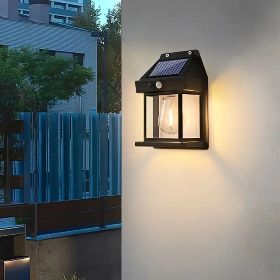 Solar Buitenlamp met Bewegingssensor 3W LED IP44 Waterdicht Wandlamp voor Tuin Terras Balkon Oprit Verlichting