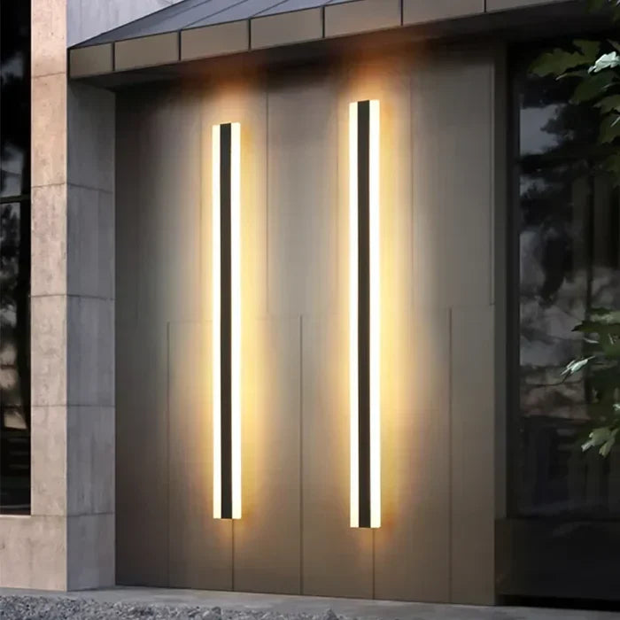 Waterdichte Buitenwandlamp Metaal Acryl Zwart Warm Wit Koud Wit LED Tuinverlichting Gevellamp Buiten
