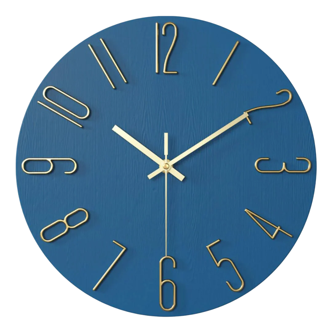 Wandklok Quartz 30cm Stille Uurwerk Modern Interieur Design Woonkamer Kantoor Minimalistische Tijdsweergave
