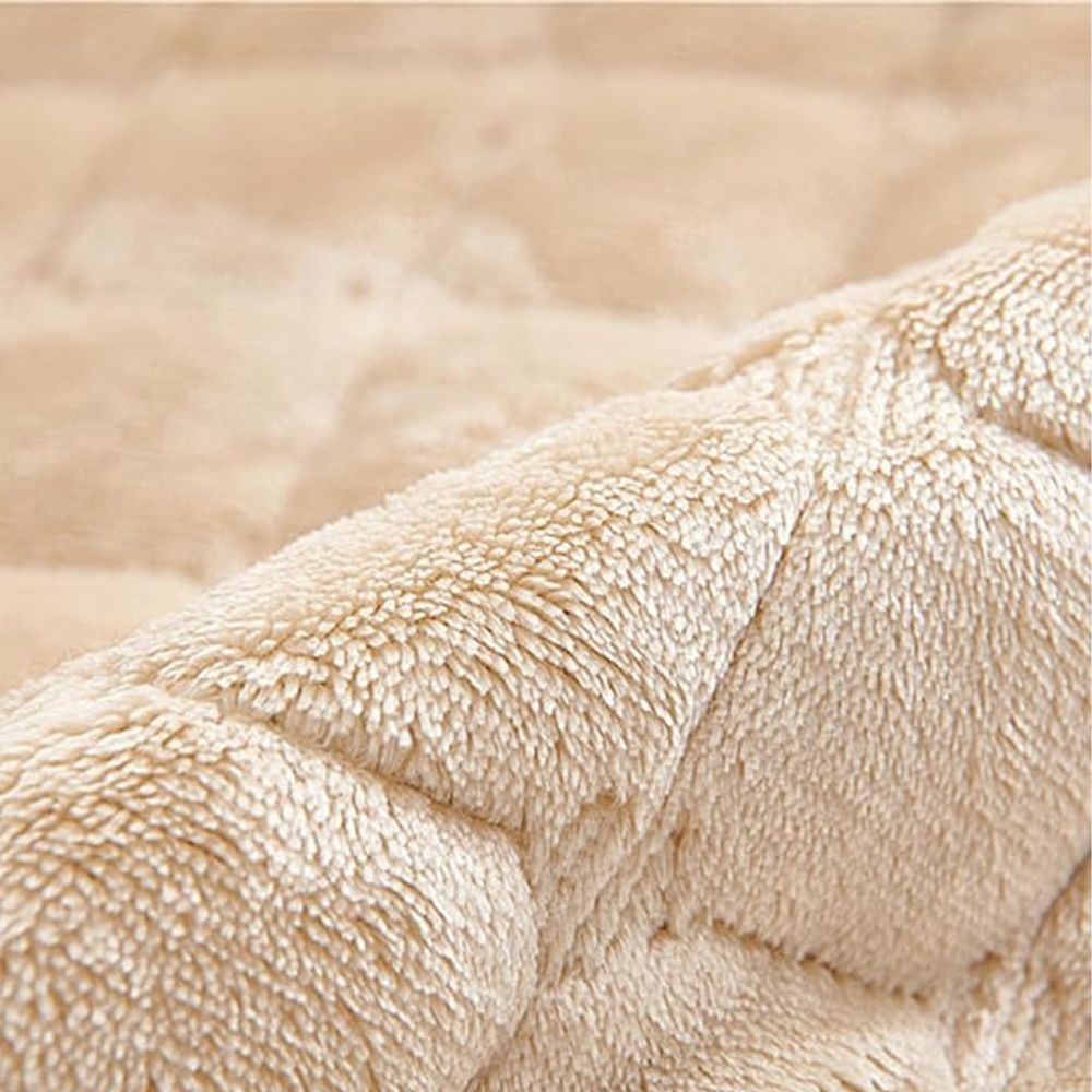 Gequilte Relaxfauteuil Hoes met Opbergzak - Microvezel Beschermhoes voor Recliner Stoel