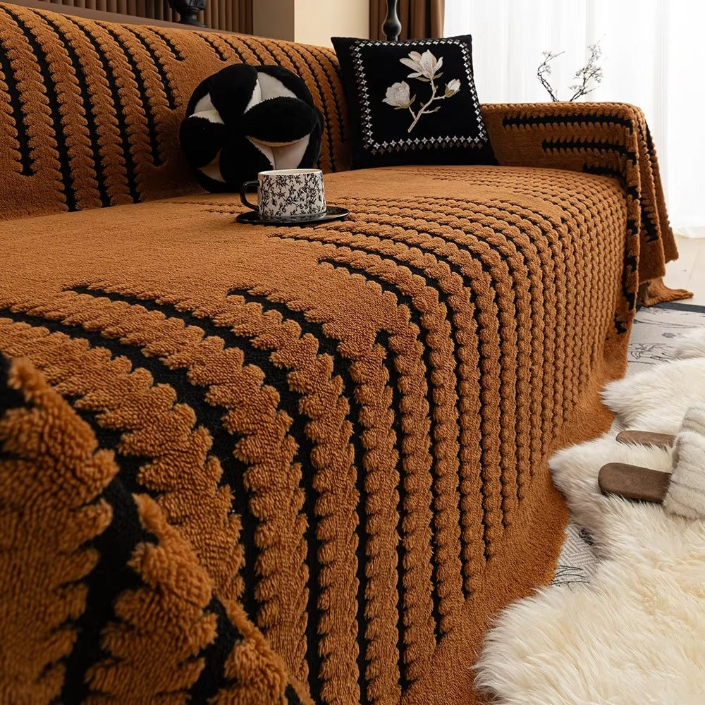 Sofahoes microvezel antislip beige bankhoes woonkamer bescherming hoes bank plaid hoes sofa