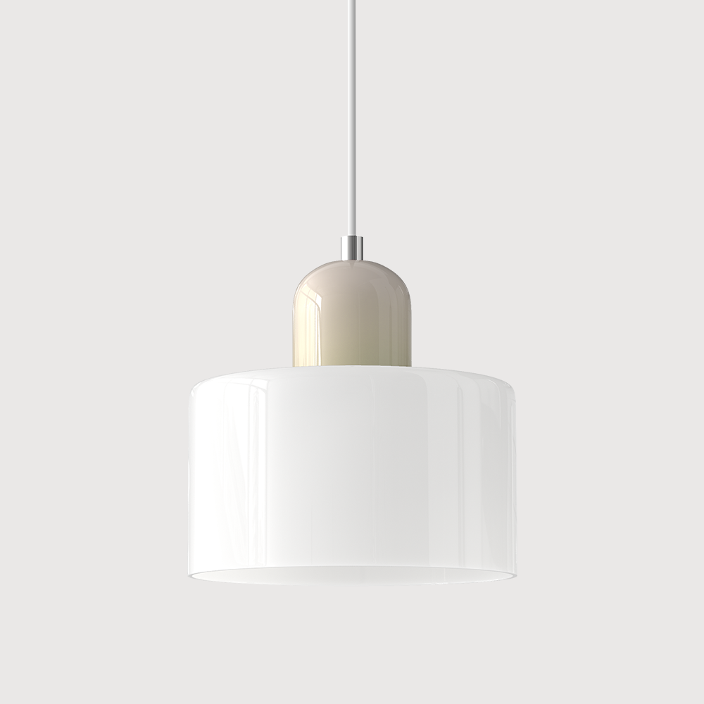 KORA Glazen Hanglamp | Bauhaus-Design Geometrisch Licht | Verstelbaar | E27 | Scandinavisch Interieur Verlichting