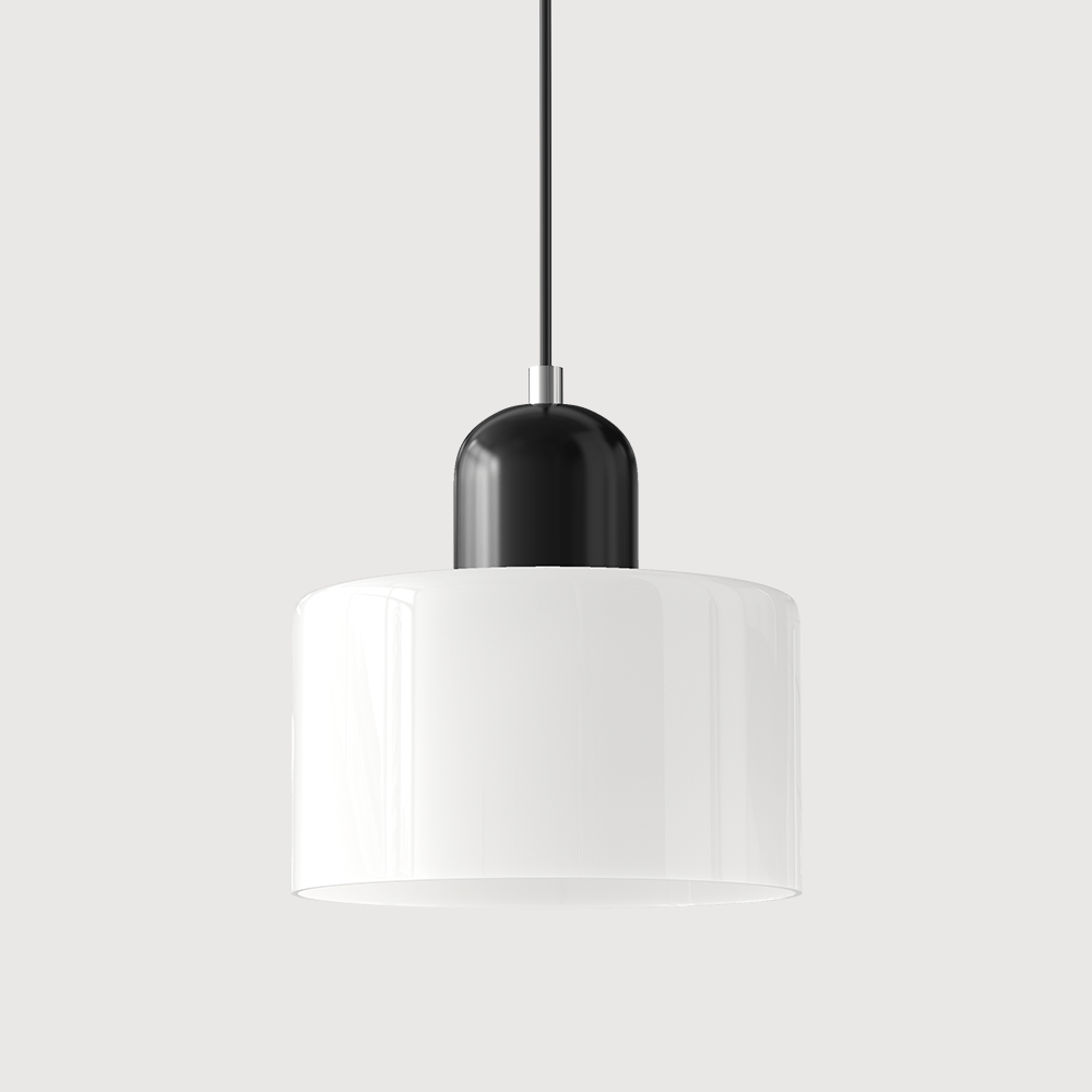 Glazen Hanglamp Bauhaus-Stijl Handgeweven Afwerking Eetkamer Woonkamer