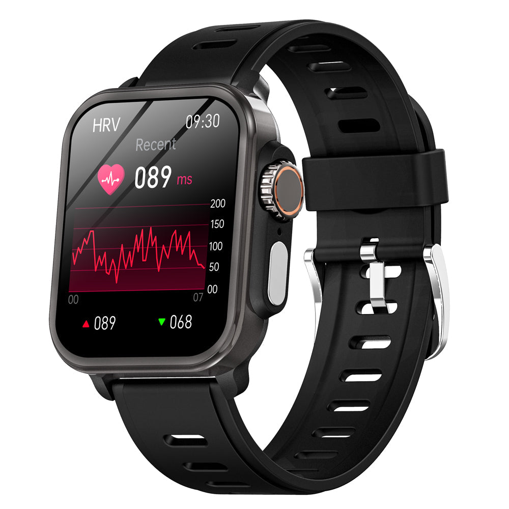 Gezondheidssmartwatch met Hartslagmeter Bloeddrukmeting Zuurstofwaarden Slaapmonitoring Waterdicht Sport