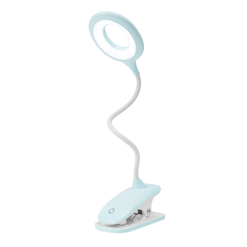 USB Oplaadbare Clip-On Leeslamp met Flexibele Zwanenhals en Dimbaar Licht | Bureauleeslamp | Studielamp | Bedlampje Lezen | Verstelbare Klem | Oplaadbaar