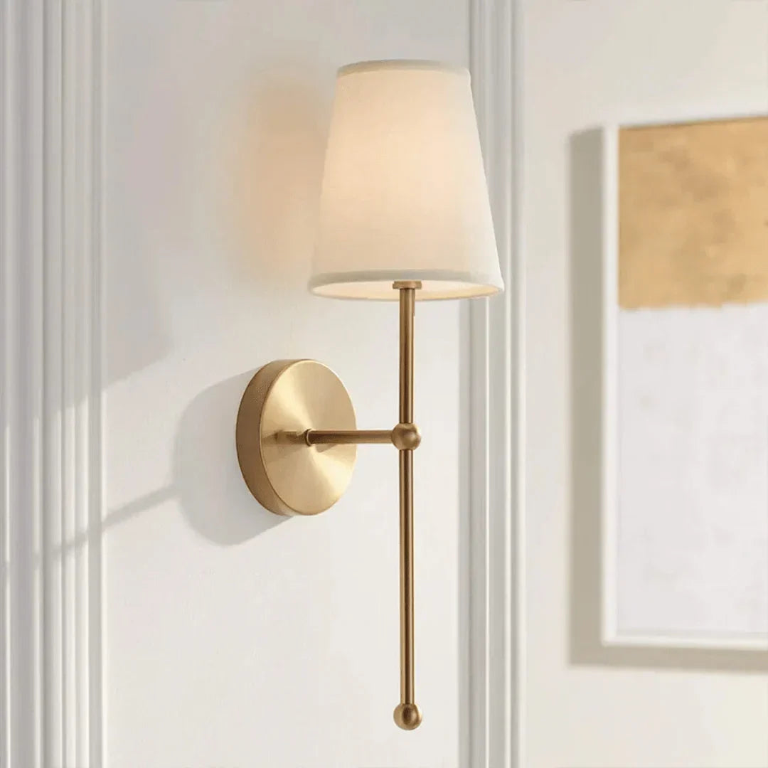 Draadloze LED Wandlamp Oplaadbaar met Afstandsbediening 57cm Metaal Zwart Goud Timer Dimbaar Sfeerlicht