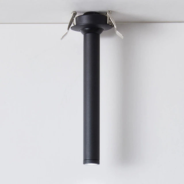 Moderne LED Plafondspot Cilindrisch Design - 7W Inbouwspot Aluminium Zwart Wit Nikkel 12-32cm - Verstelbare Richtspot Warm/Koud Licht - Designverlichting Woonkamer Hal Gang Kantoor