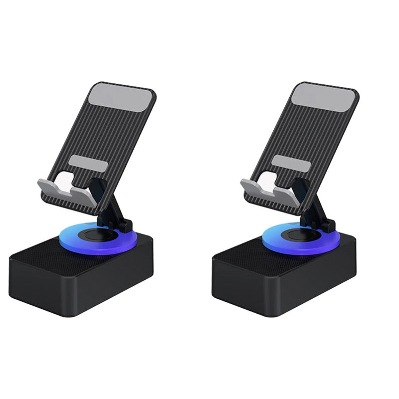 Multifunctionele Telefoonhouder met Bluetooth Speaker Draadloos Geluid 360° Draaibaar Verstelbaar Smartphone