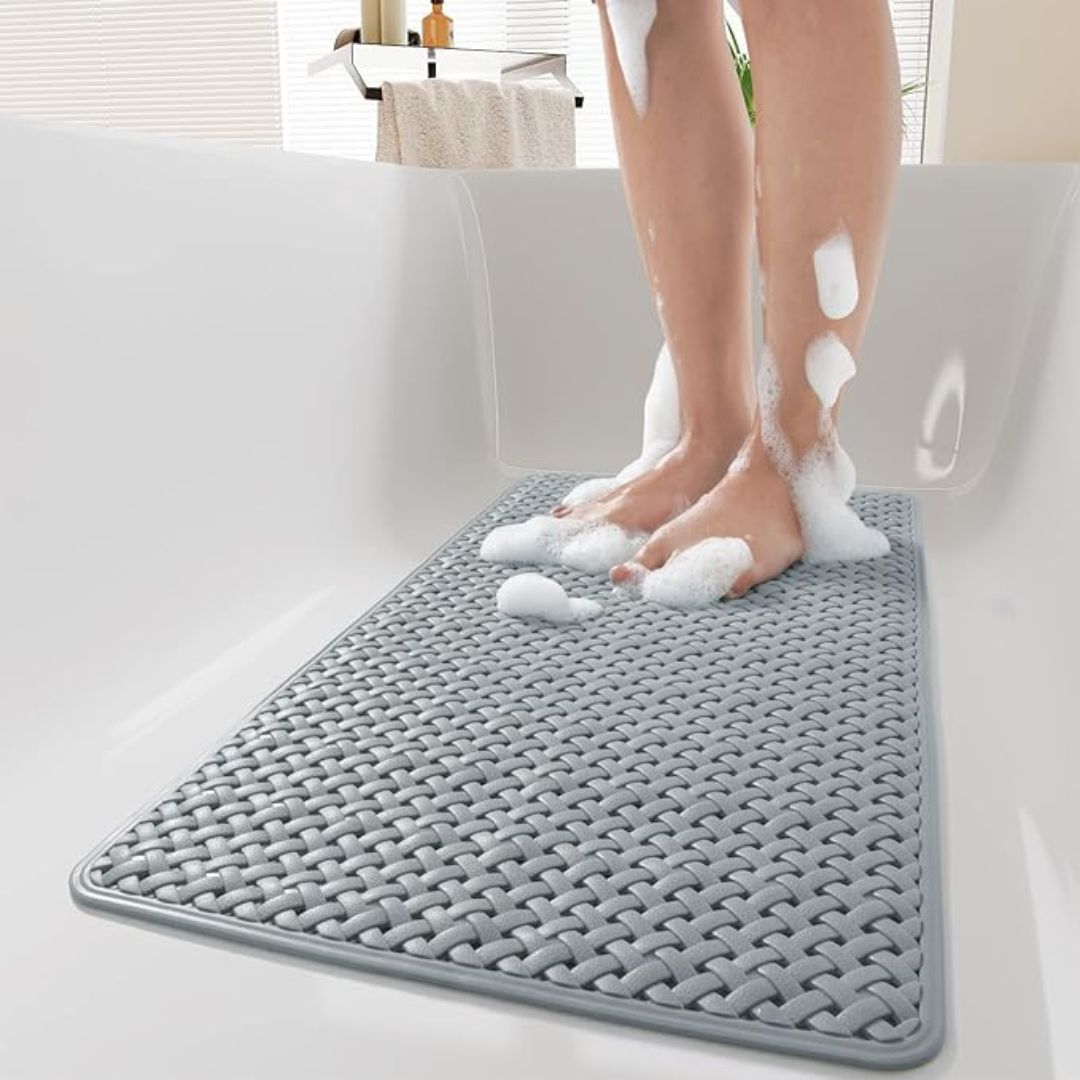 Antislip Badmat met Zuignappen voor Bad en Douche - Veilig, Gemakkelijk Schoon te Maken