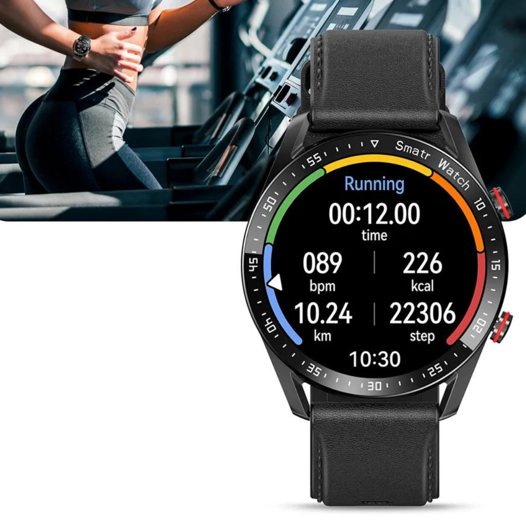 Smartwatch met Lautsprecher, Bluetooth en Fitnessfuncties - Luxe Design voor Sport en Dagelijks Gebruik