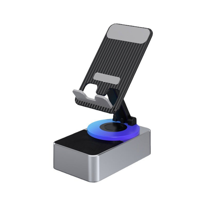 Multifunctionele Telefoonhouder met Bluetooth Speaker Draadloos Geluid 360° Draaibaar Verstelbaar Smartphone