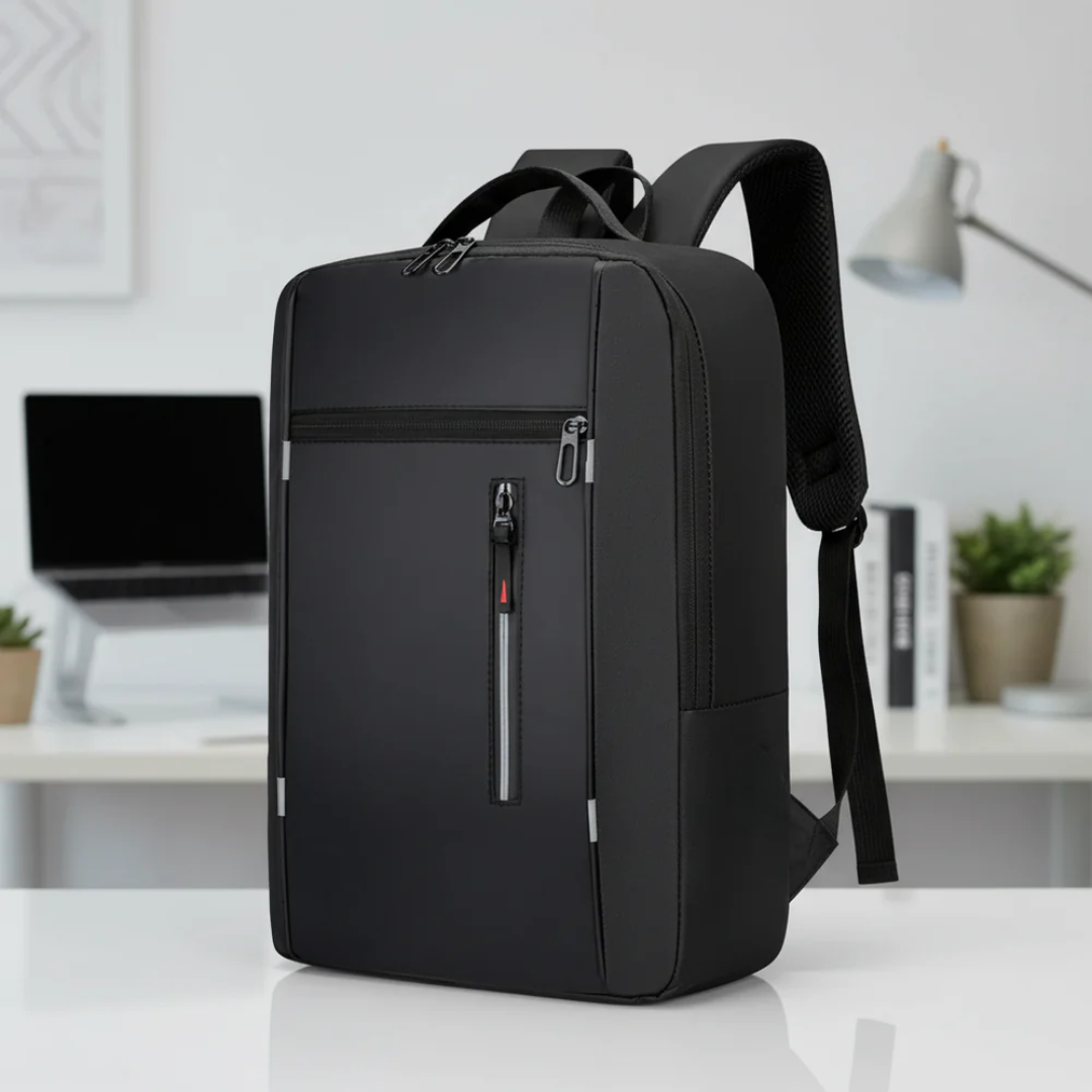 Waterdichte Laptoptas 15,6 Inch met USB Poort Zwart Grijs Blauw Rood Zakelijke Rugzak Studententas Reizen