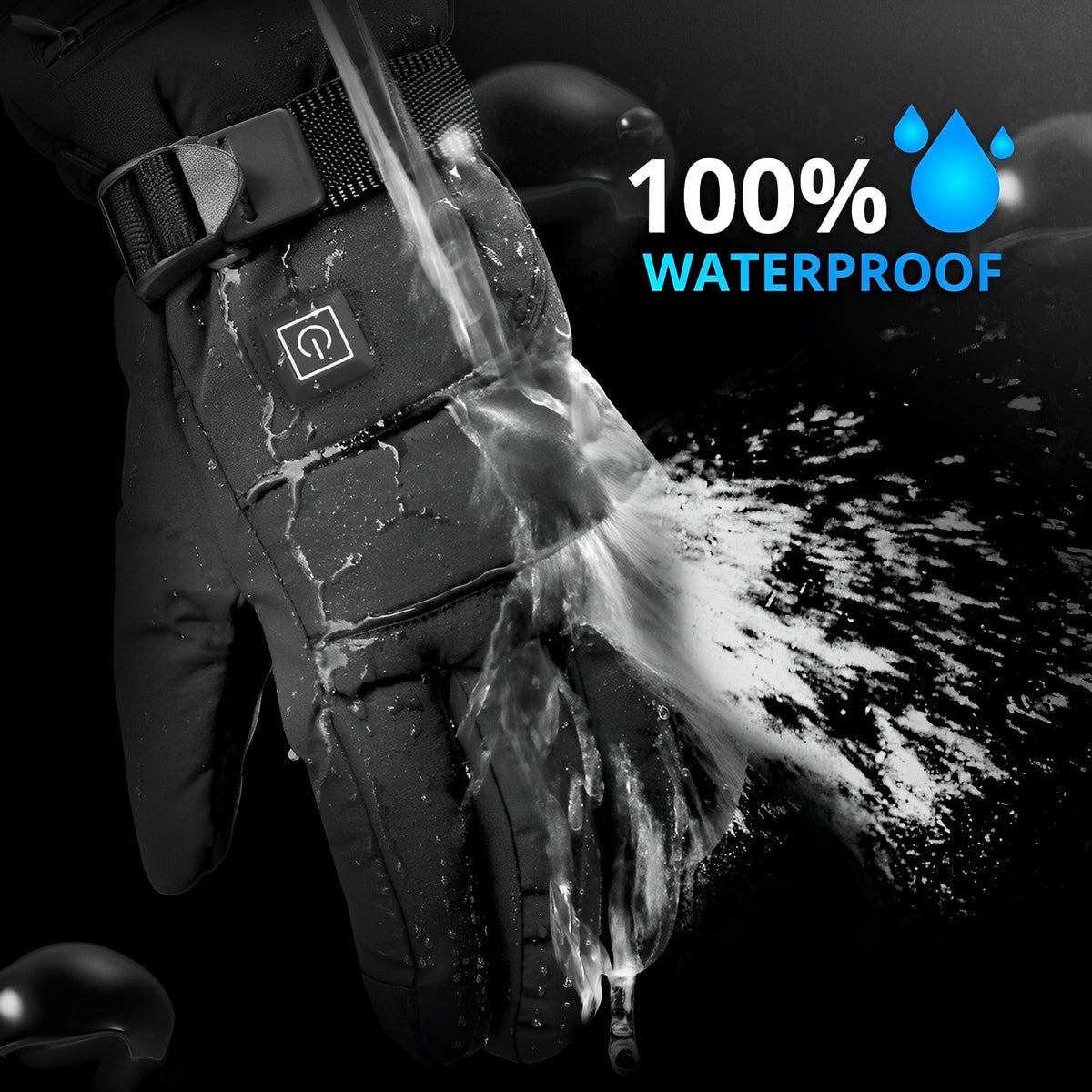 Verwarmde Handschoenen met 3 Warmtestanden Oplaadbaar USB Winterhandschoenen Waterdicht Unisex Skiën