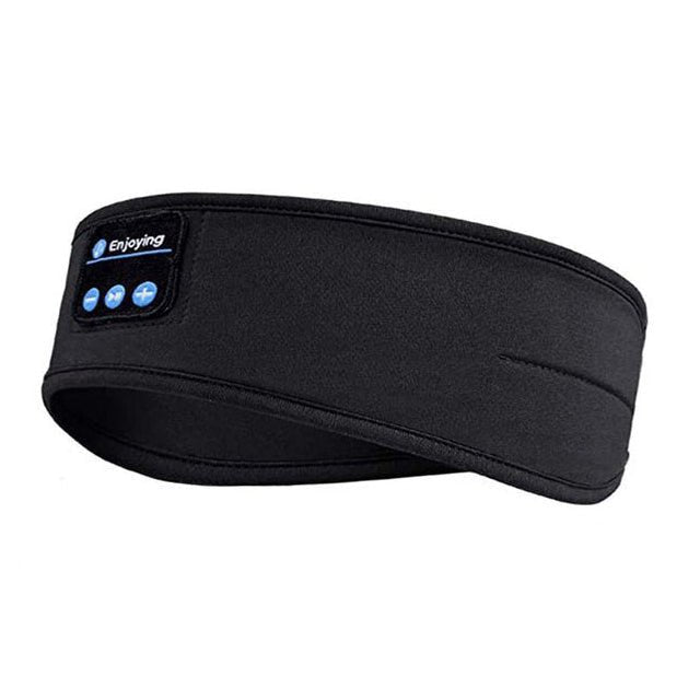 Draadloze Slaap Hoofdband met Bluetooth Speakers Grijs Zwart Yoga Sport Hardlopen Comfortabel Ademend