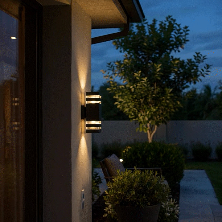 Dubbele Buitenwandlamp LED Aluminium Warmwit 3000K Up Down Tuinverlichting Gevel Terras Wandverlichting