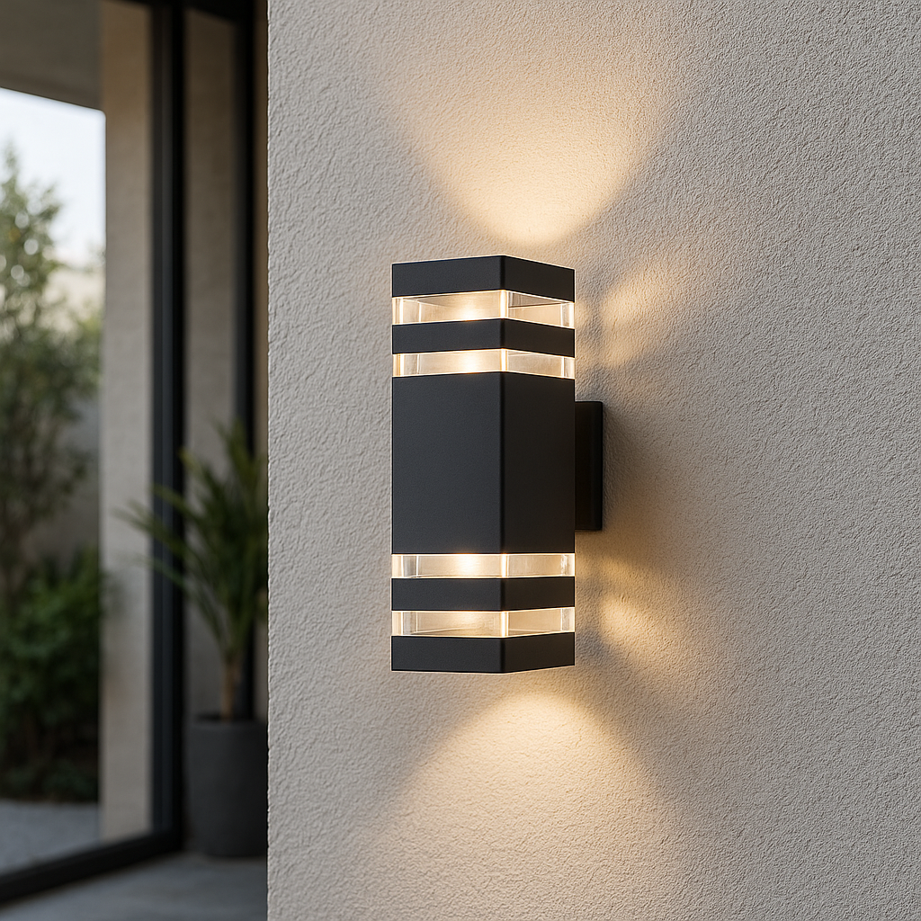 Dubbele Buitenwandlamp LED Aluminium Warmwit 3000K Up Down Tuinverlichting Gevel Terras Wandverlichting