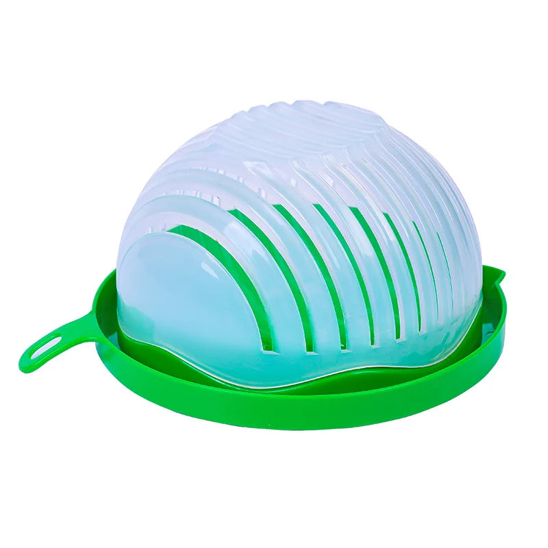 Groente en Salade Snijkom met Geïntegreerde Vergiet - Multifunctioneel Keukengereedschap