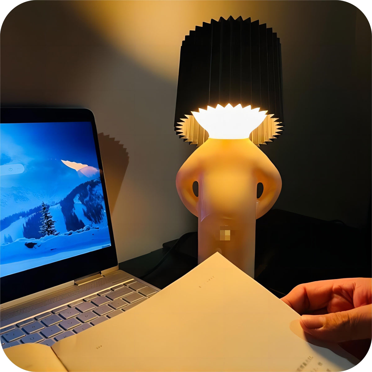Draadloze LED-lamp met Oplaadbare Batterij Speels Design Decoratieve Tafellamp Moderne Sfeerverlichting