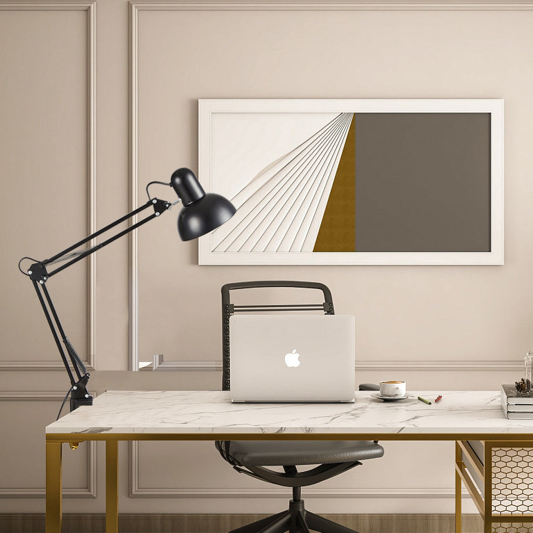 Minimalistische IJzeren Tafellamp met Verstelbare Houder - Verkrijgbaar in Meerdere Kleuren voor Modern Interieur