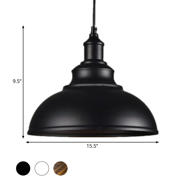 Metalen Hanglamp Kom Roestiek Industrieel E26/E27 Eetkamer Plafondverlichting Zwart Wit Roest Woonkamer