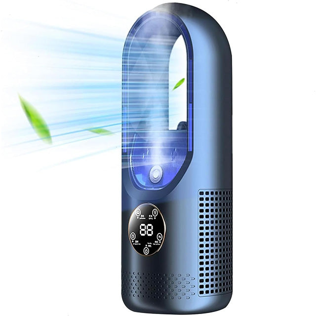 Draadloze Compacte Luchtkoeler met Stille Ventilator - Handig USB-Apparaat voor Thuis en Kantoor - 100ml Watertank