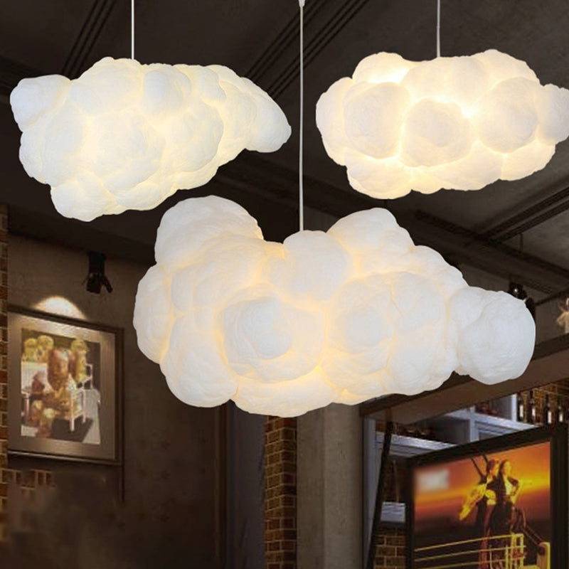 Wolk Hanglamp Wit voor Slaapkamer - Zachte Sfeerverlichting met E27 Fitting