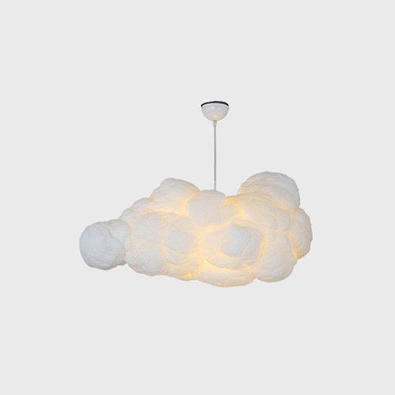 Wolk Hanglamp Wit voor Slaapkamer - Zachte Sfeerverlichting met E27 Fitting
