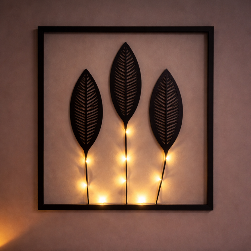 LED Bladlijst met Kleurwisseling voor Binnen - Decoratief Lichtobject voor Sfeervolle Kamers en Woonruimtes