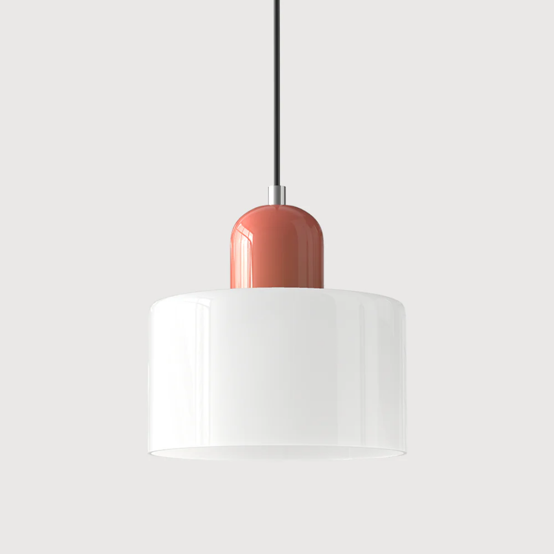 Lismeno Retro Hanglamp - Glazen Hanglamp met Warm Licht voor Eettafel, Keuken & Woonkamer