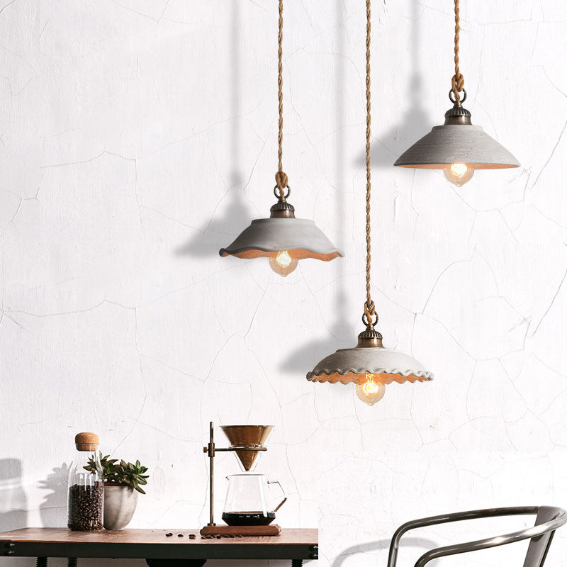 Betonnen Hanglamp Grijs Eetkamer Minimalistisch Design Plafondverlichting Scandinavisch Industrieel E27