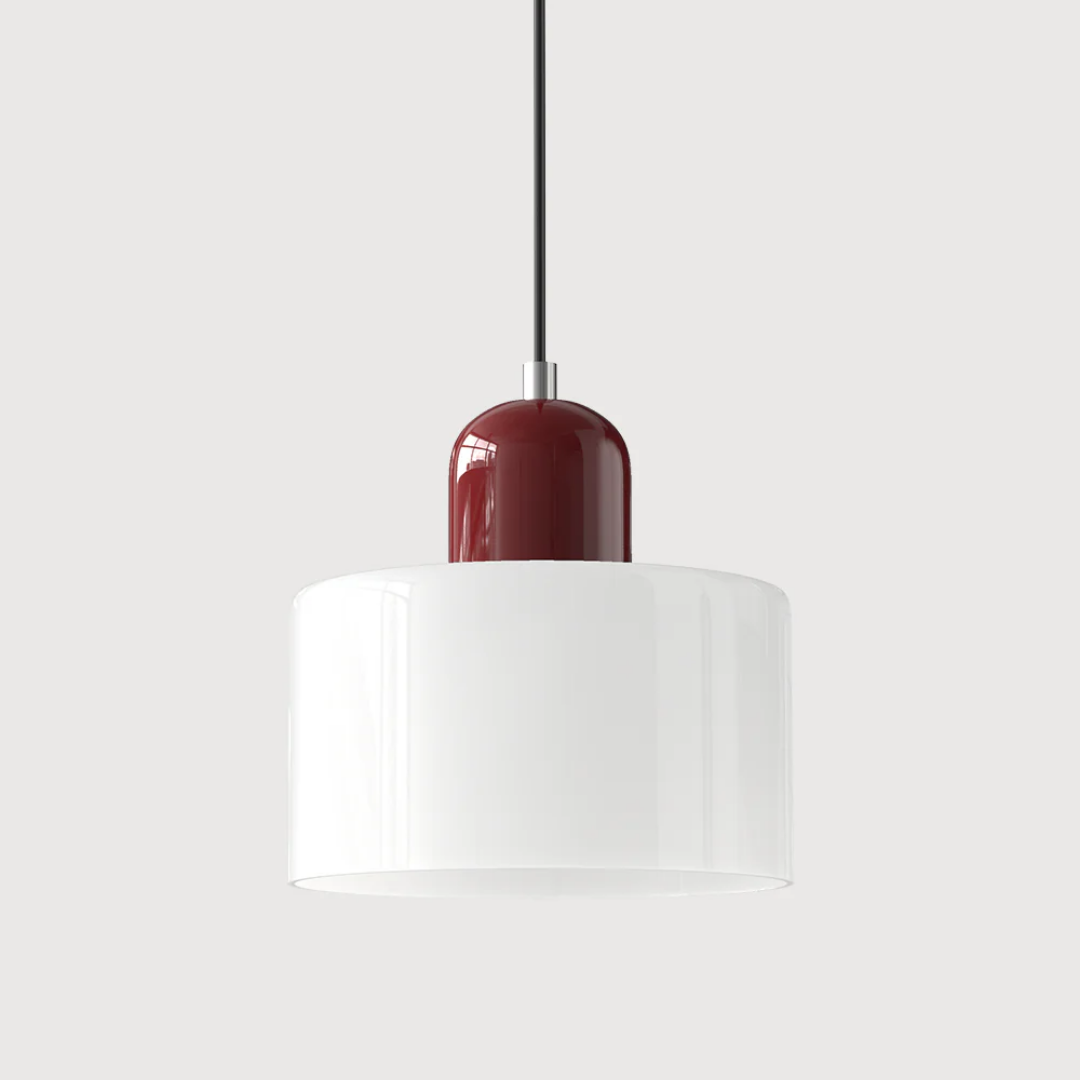 Lismeno Retro Hanglamp - Glazen Hanglamp met Warm Licht voor Eettafel, Keuken & Woonkamer