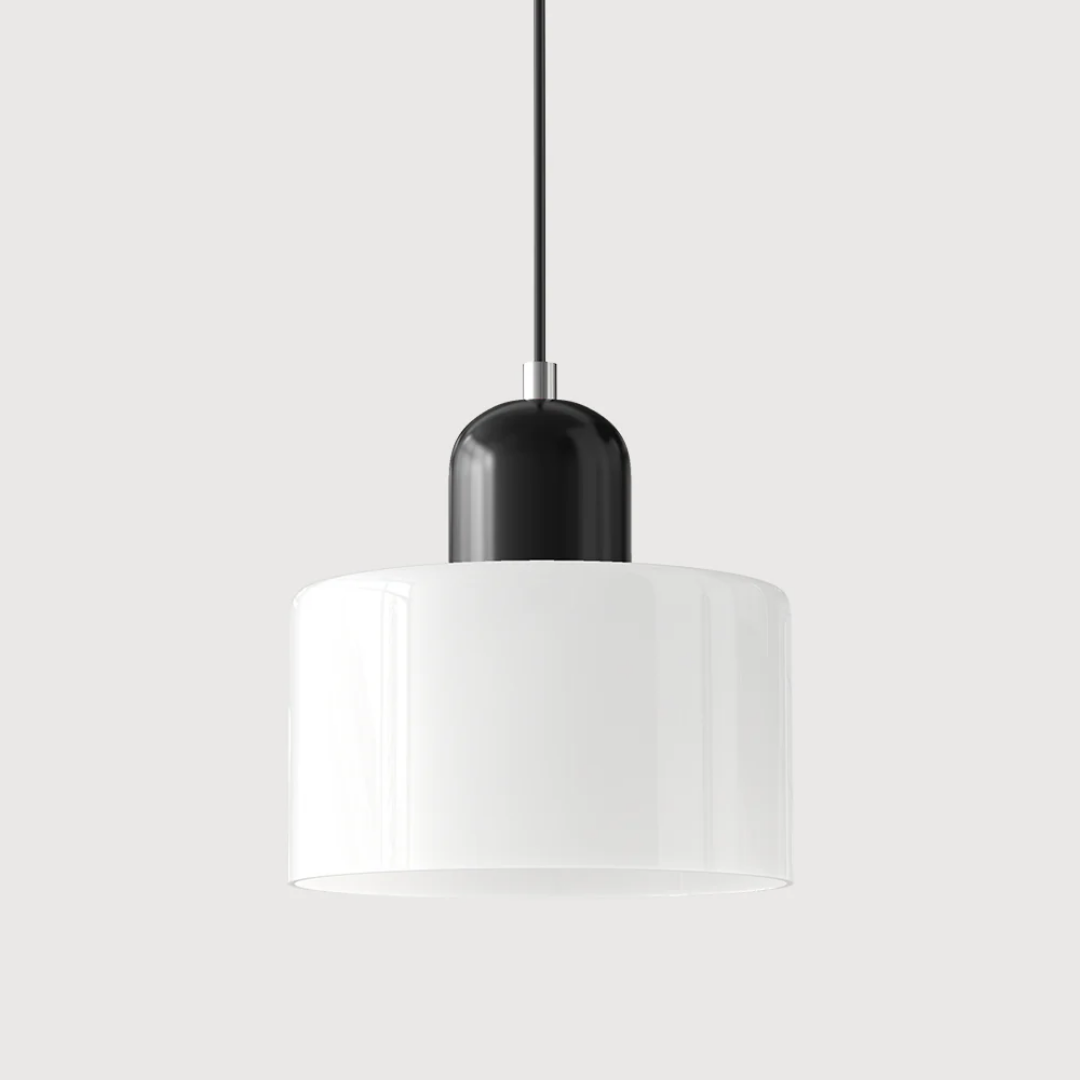 Lismeno Retro Hanglamp - Glazen Hanglamp met Warm Licht voor Eettafel, Keuken & Woonkamer