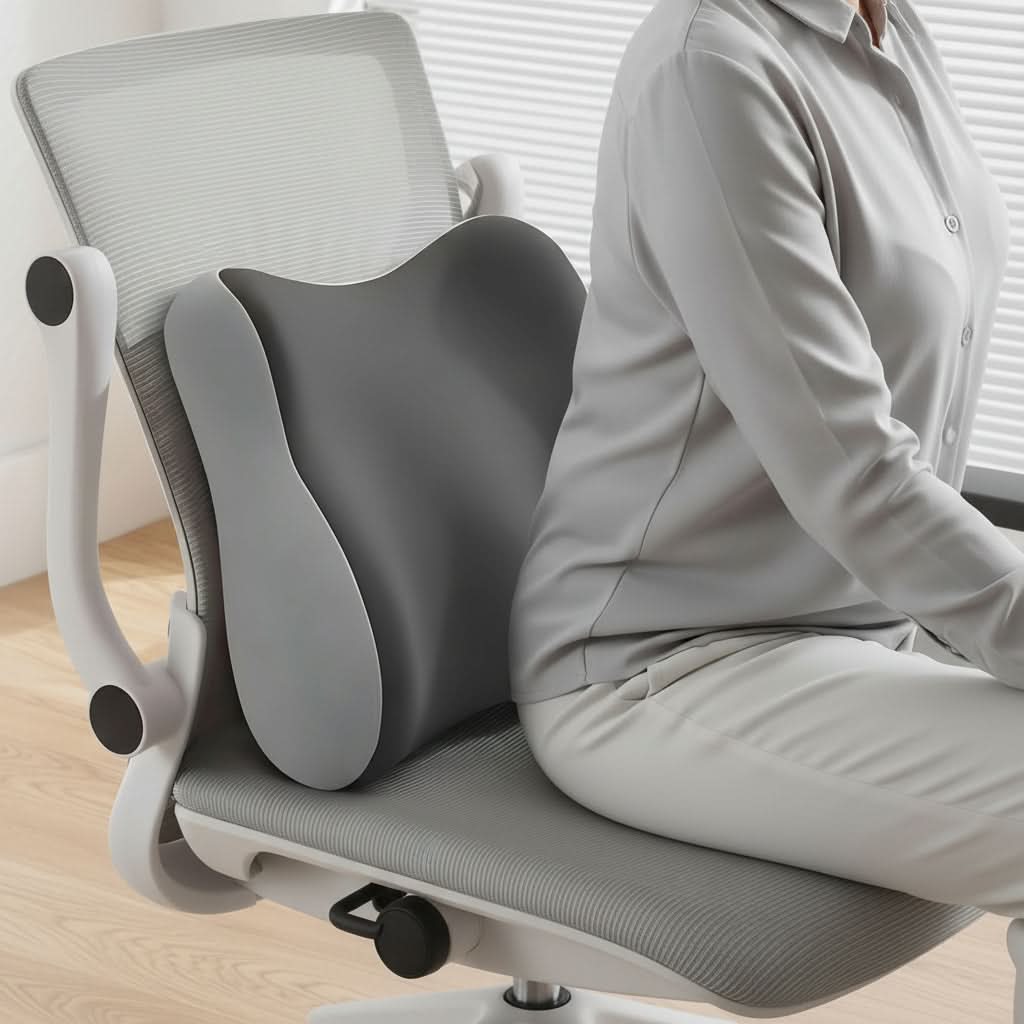 Draagbaar Lendenkussen Memory Foam Ergonomisch Rugsteun Bureaustoel Auto Thuis Reizen Comfort Onderrug