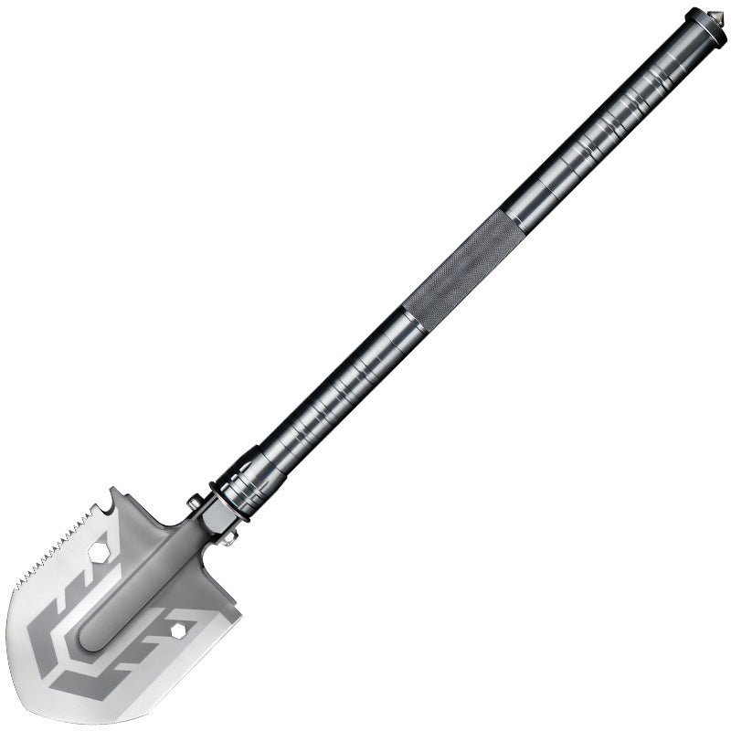 16-in-1 Tactische Overlevingsschep - Multifunctioneel Campinggereedschap met Zaag, Mes & Firestarter voor Outdoor Avonturen