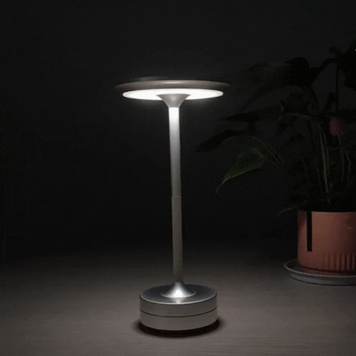 Dimbare Tafellamp Oplaadbaar Waterbestendig Metaal Touch Bediening Draadloos LED Sfeerverlichting Sfeerlamp