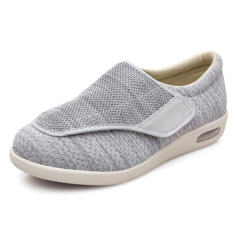 Aanpasbare Schoenen Extra Breed voor Gevoelige Voeten met Uitneembaar Binnenzool en Klittenband Maat 36-46